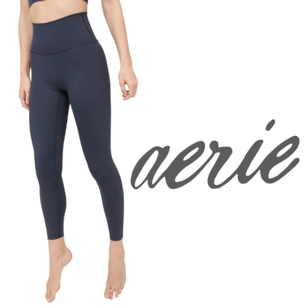 aerie OFFLINE By Aerie Goals High Waisted Legging - Steel Blue - Size XS
